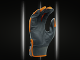 Limited Edition- ProSway Gun Metal grey & Orange Ultra Fit Batting Gloves