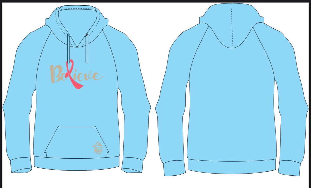 Blue hoodie online template