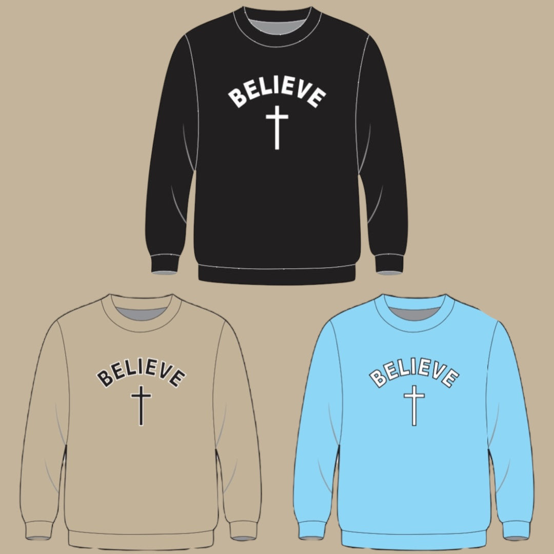 believe gear BELIEVE Crew Neck ️ Pre Order