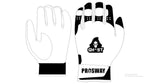 Ghost Ultra Fit Batting Gloves-White & BLACK