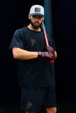ProSway apparel and batting gloves worn during a training session